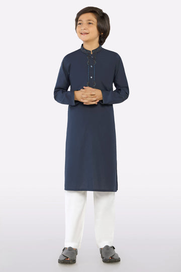 Dark Blue Boys Kurta Pajama
