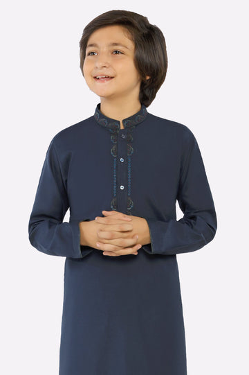 Dark Blue Boys Kurta Pajama