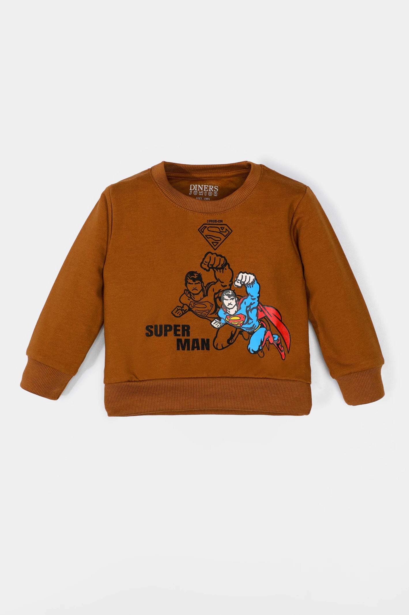 Super Man Printed Boys Sweatshirt From Diners