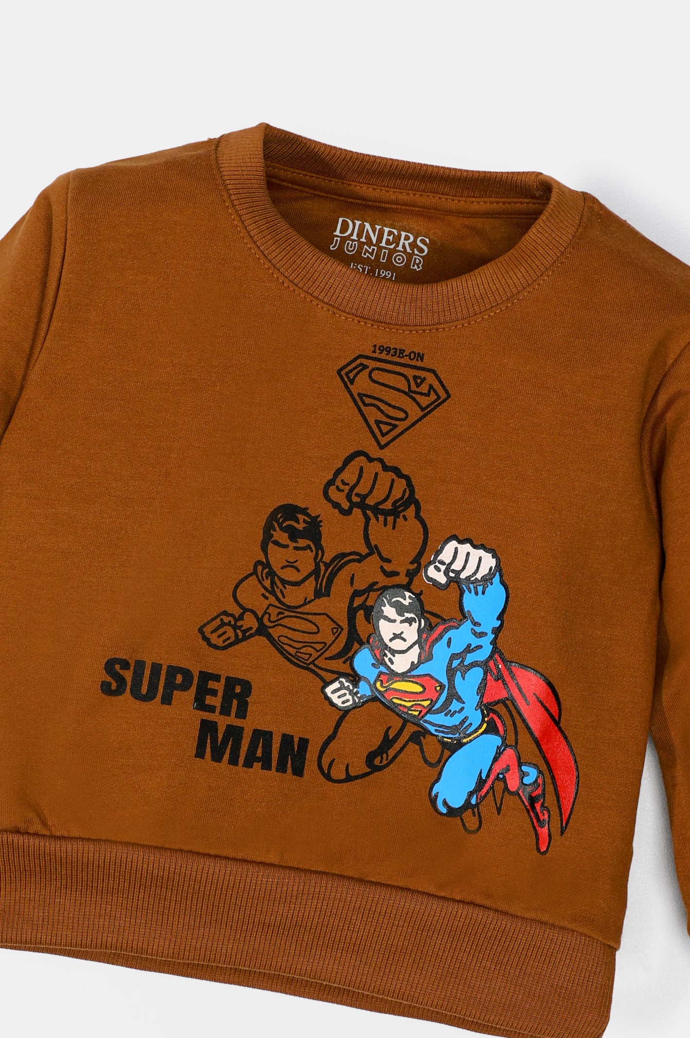 Super Man Printed Boys Sweatshirt From Diners