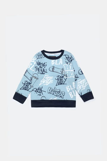 Graffiti Print Boys Sweatshirt