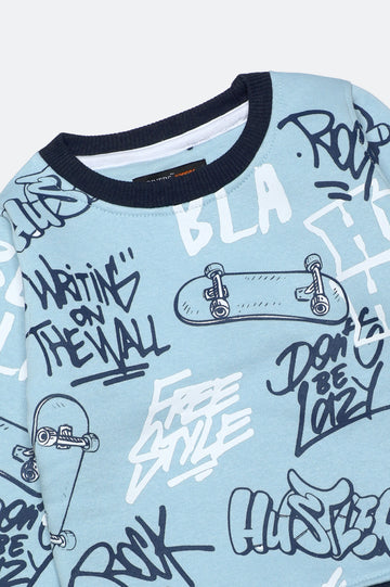 Graffiti Print Boys Sweatshirt
