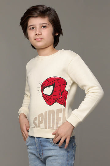 Spider Man Graphic Print Boys Sweatshirt