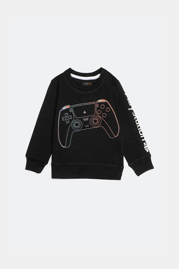 Playstation Graphic Printed Boys Sweatshirt