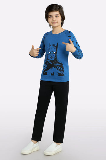 Batman Graphic Print Boys Sweatshirt