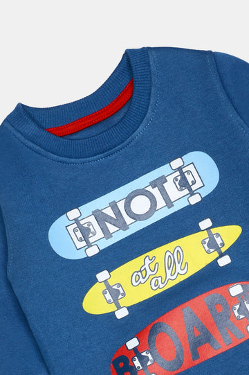 Royal Blue Graphic Boys Sweatshirt