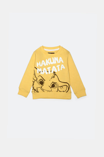 Lion King Graphic Print Boys Sweatshirt