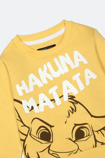 Lion King Graphic Print Boys Sweatshirt