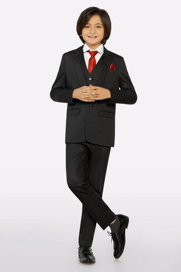 Boys 3-Piece Suiting Set in Black