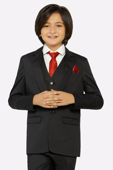 Boys 3-Piece Suiting Set in Black