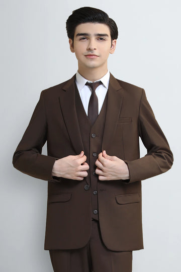 Brown Suiting for Boys