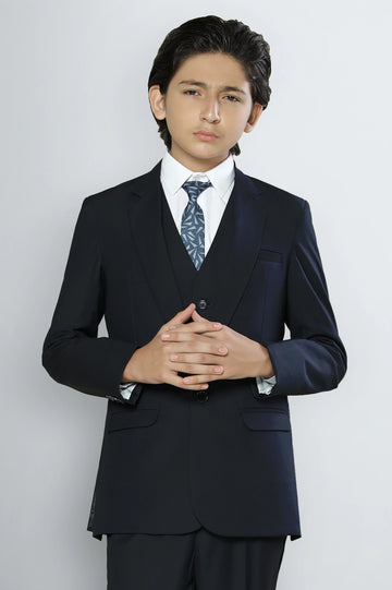 Navy Blue 3-Piece Formal Suiting for Boys