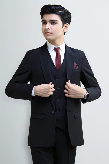 Black Suiting for Boys