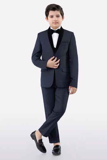 Navy Blue Suiting for Boys