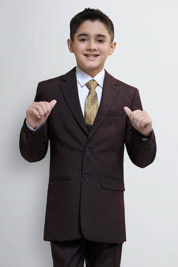 Maroon Suiting for Boys