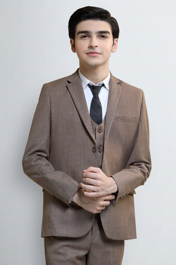 Light Brown Suiting for Boys