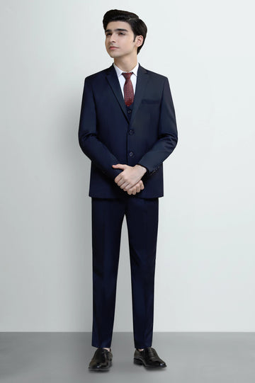 Navy Blue Suiting for Boys