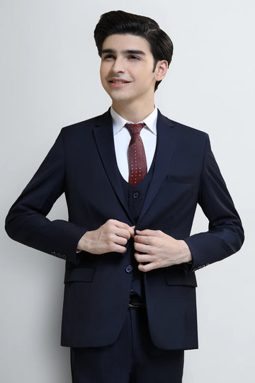 Navy Blue Suiting for Boys
