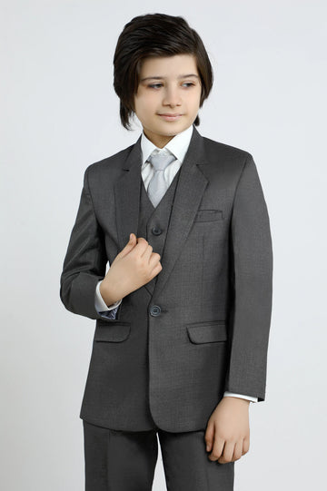 Dark Grey Suiting for Boys