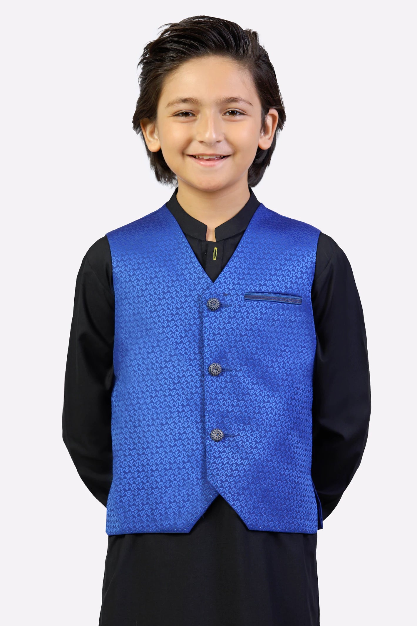 Boys Royal Blue Waistcoat