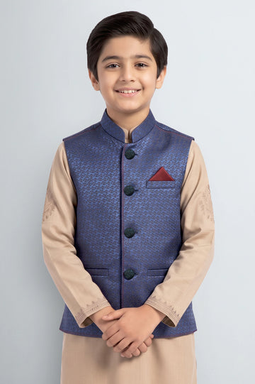 Ink Blue Boys Waistcoat