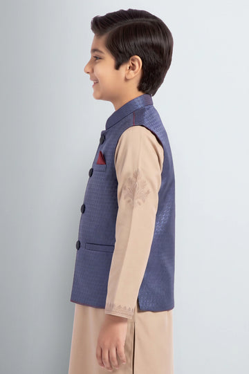 Ink Blue Boys Waistcoat