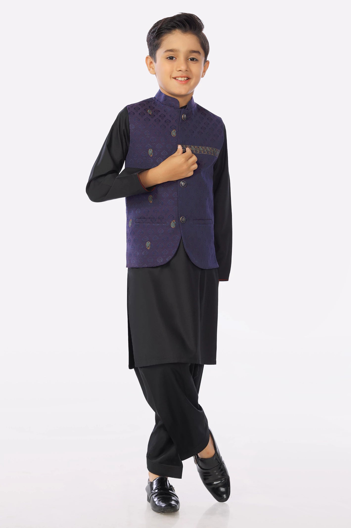 Purple Boys Waistcoat From Diners