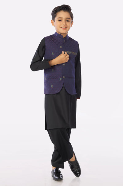 Kids Purple Waistcoat From Diners