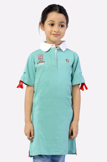 Girls T-Shirt In Green SKU: KGA-0145-GREEN