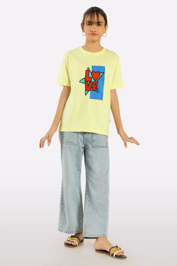 Graphic Printed Girls T-Shirt