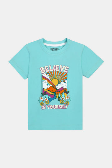 Aqua Graphic Girls T-Shirt