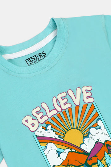 Aqua Graphic Girls T-Shirt