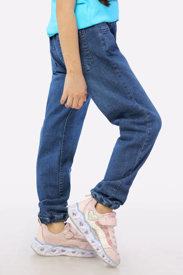 Medium Blue Girls Jeans