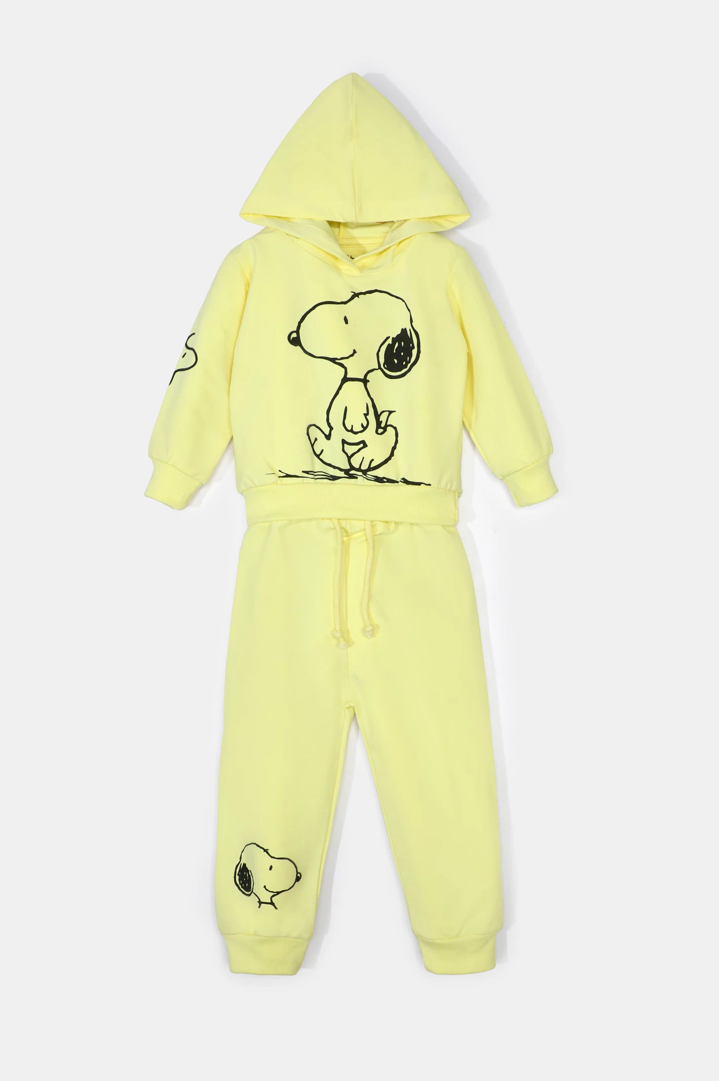 Yellow Peanut Snoopy Girls Hoodie with Trouser From Diners