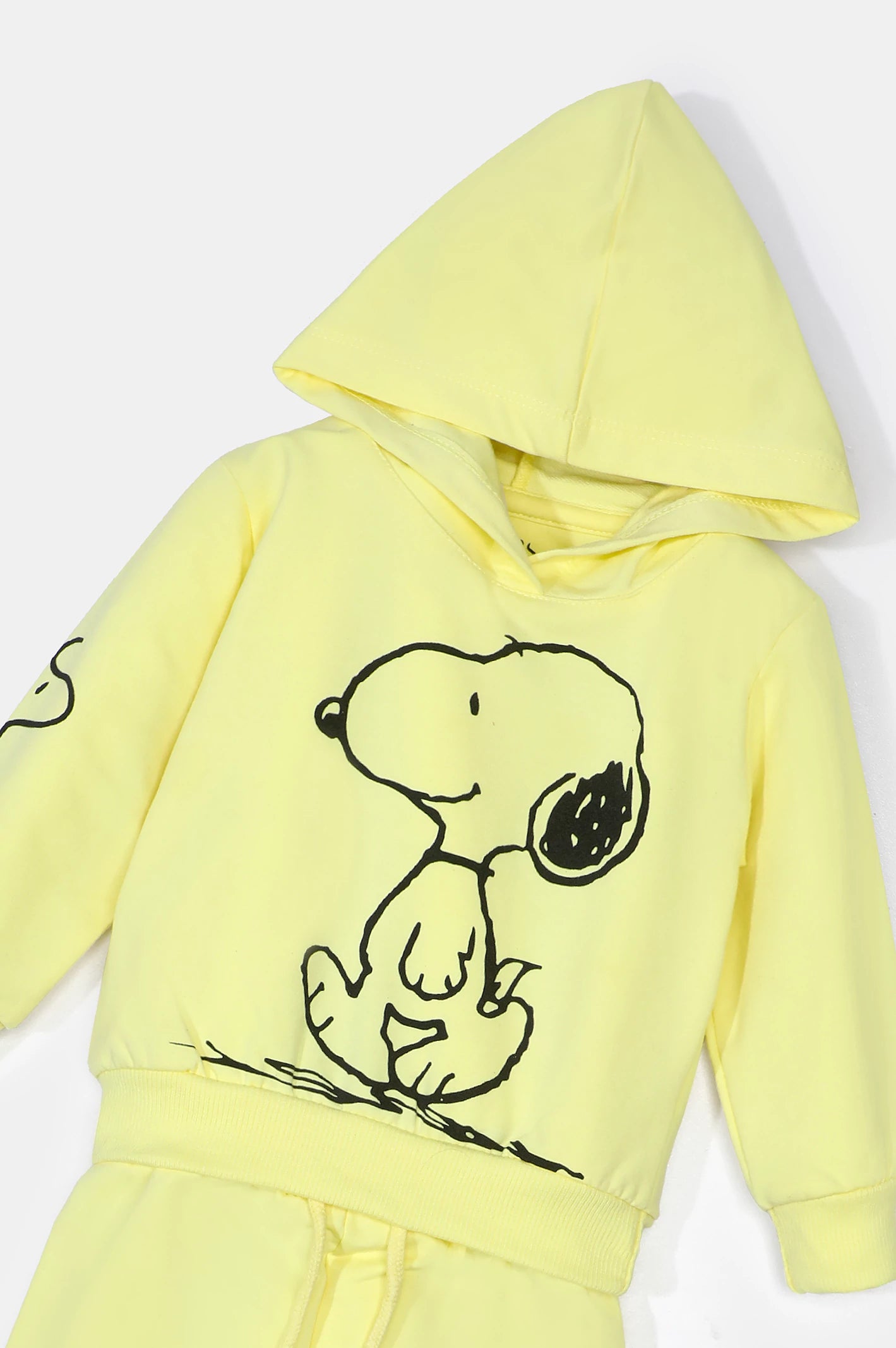 Yellow Peanut Snoopy Girls Hoodie with Trouser From Diners