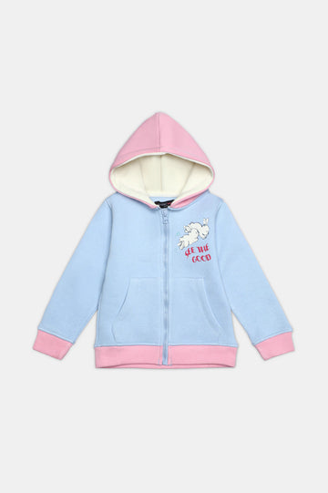Graphic Printed Girls Hoodie