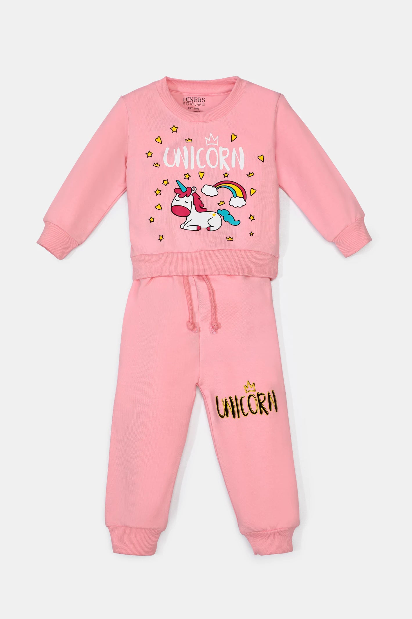 Pink Unicorn Printed Girls Combo From Diners