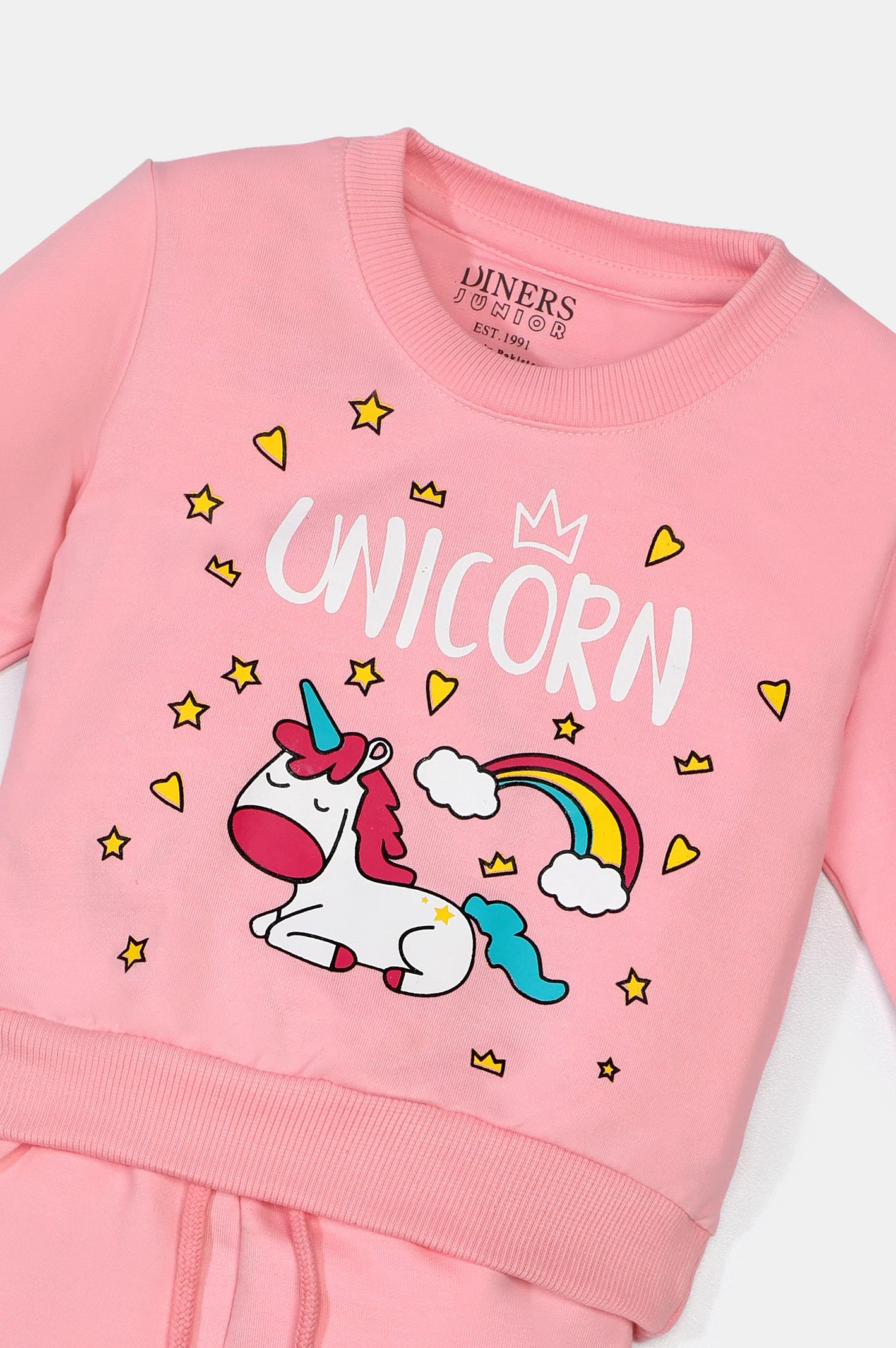 Pink Unicorn Printed Girls Combo From Diners