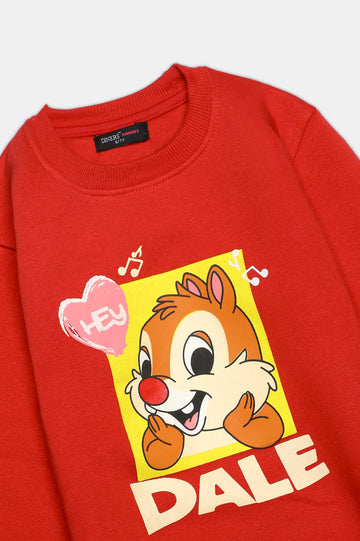 Dale Graphic Girls Sweatshirt With Trouser
