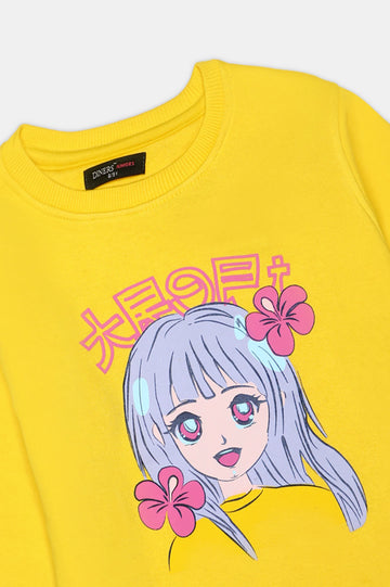 Graphic Girls Sweatshirt With Trouser