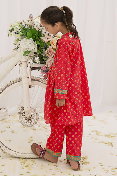 Cambric Red 2PC Suit From Diners