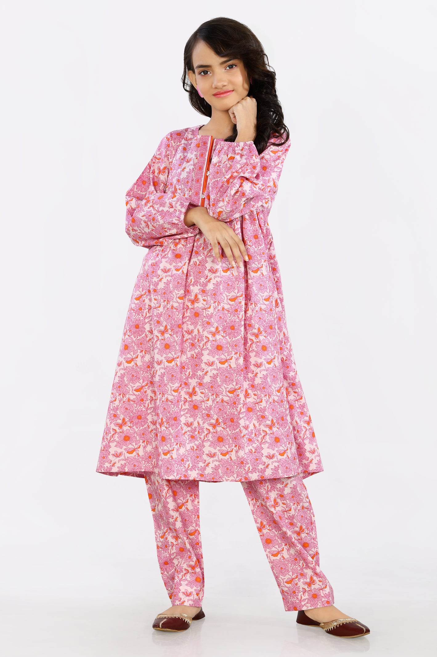 Cambric Pink 2PC Suit From Diners