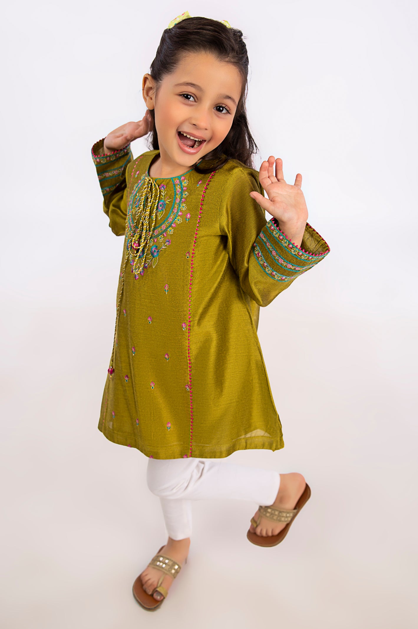 Olive Girls Kurti From Diners