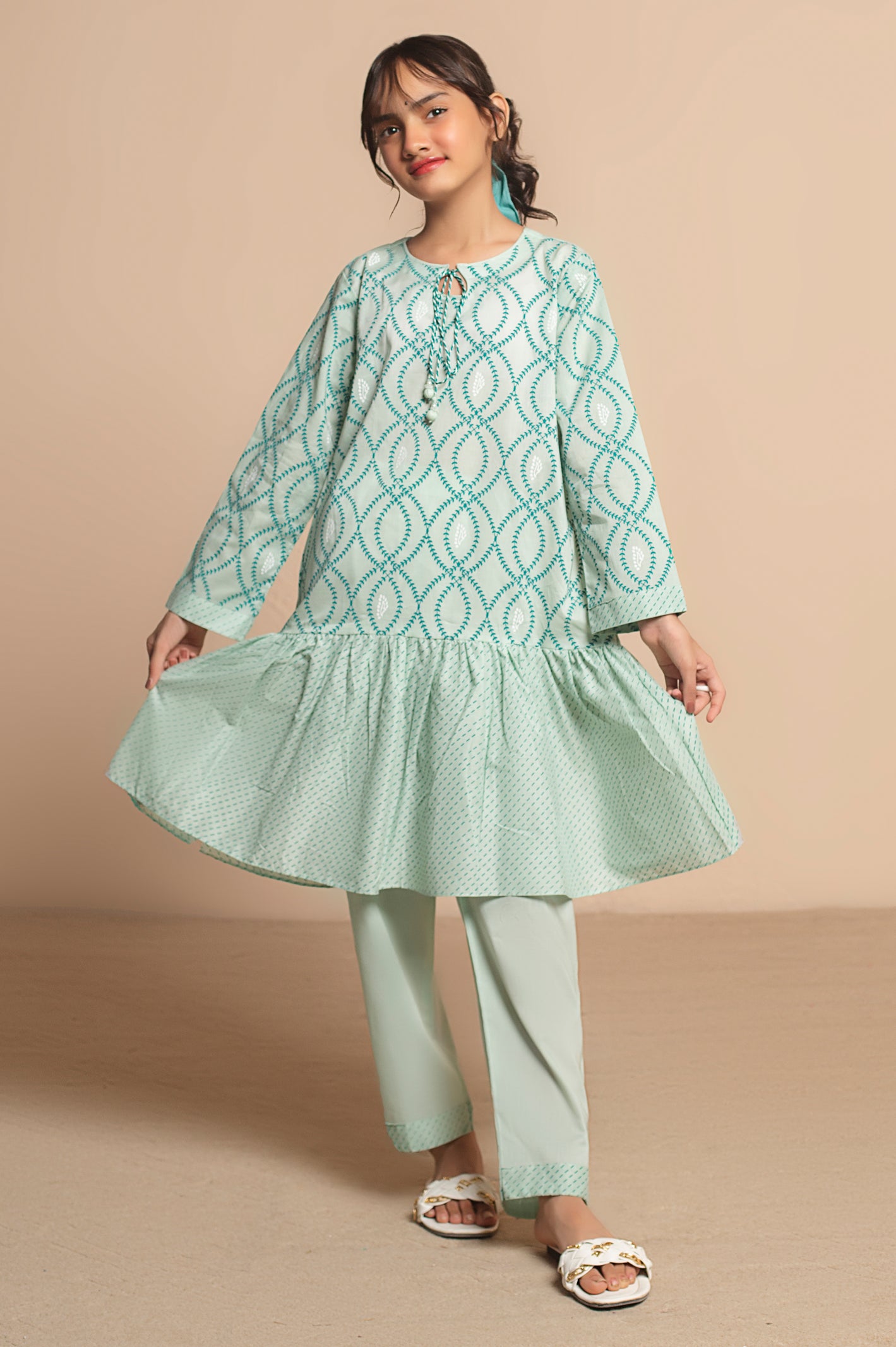 Light Green 2PC Suit From Diners