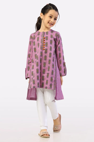 Light Purple Block Printed Kurti