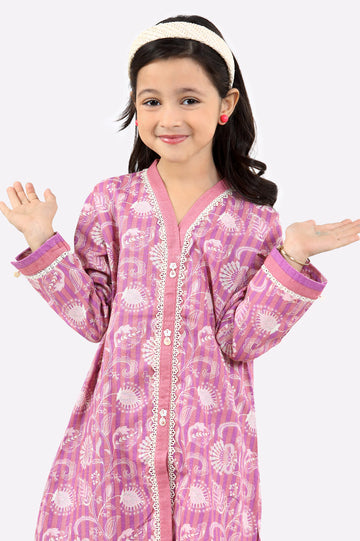Pink Printed Girls 2PC