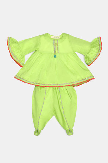 Green Stylised Infant 2PC
