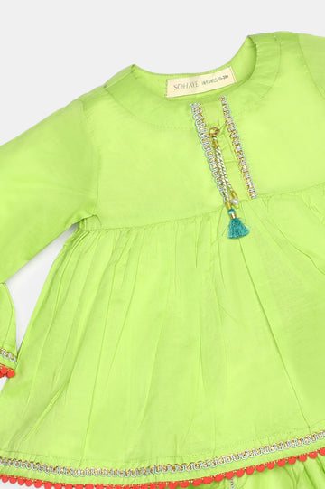 Green Stylised Infant 2PC