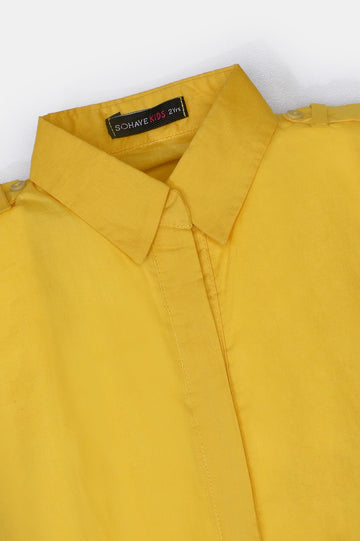 Yellow Stylised Girls Kurti