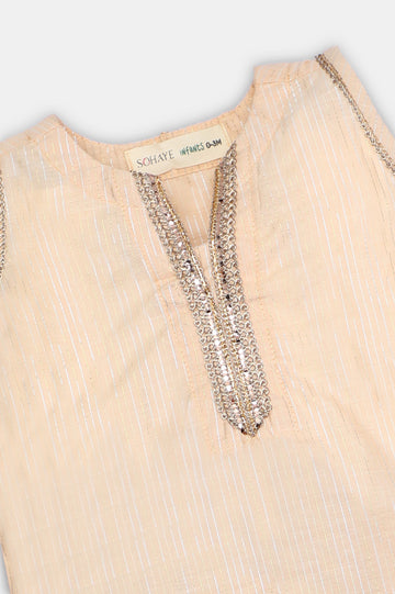 Peach Stylised Infant 2PC